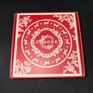 Red and White Floral Scarf